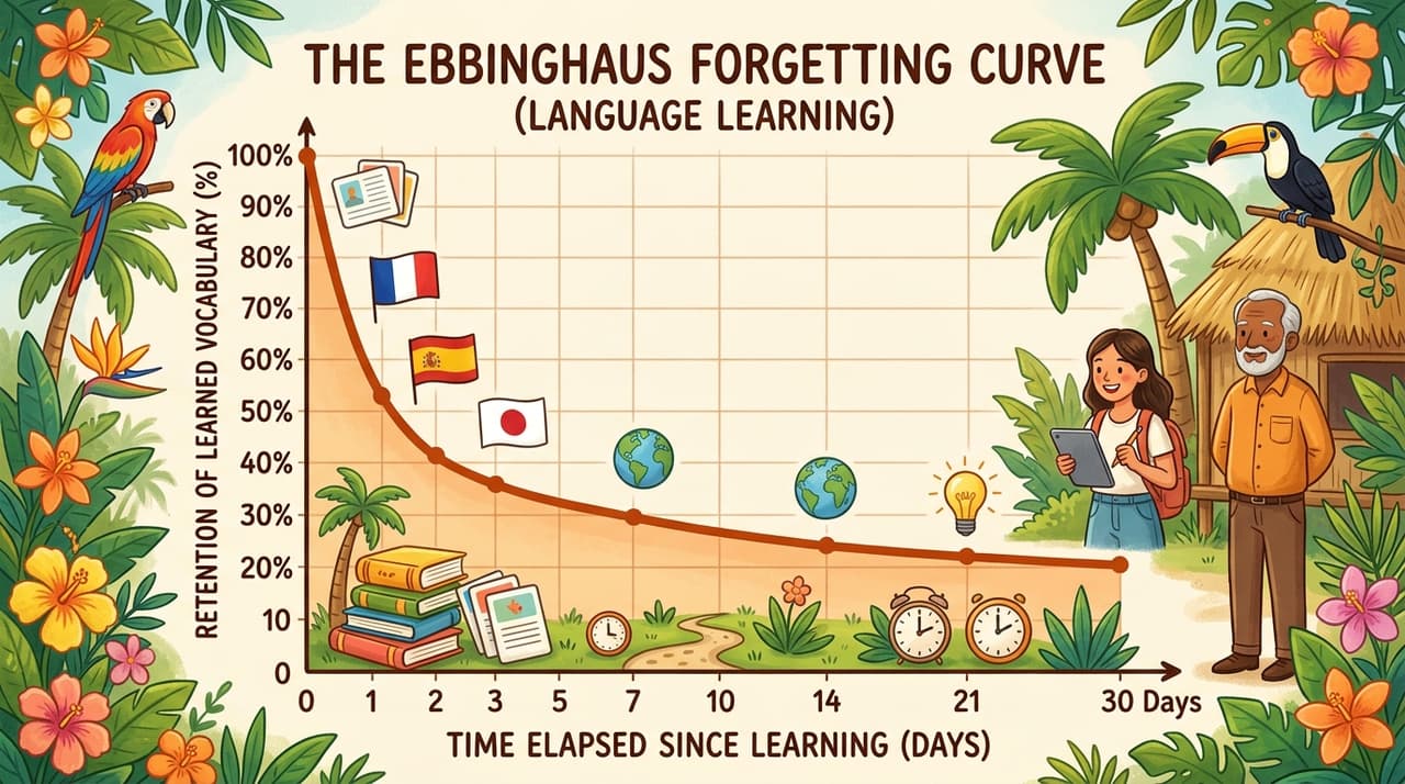 The Forgetting Curve Is Working Against Your Portuguese (Here's How to Fight Back)